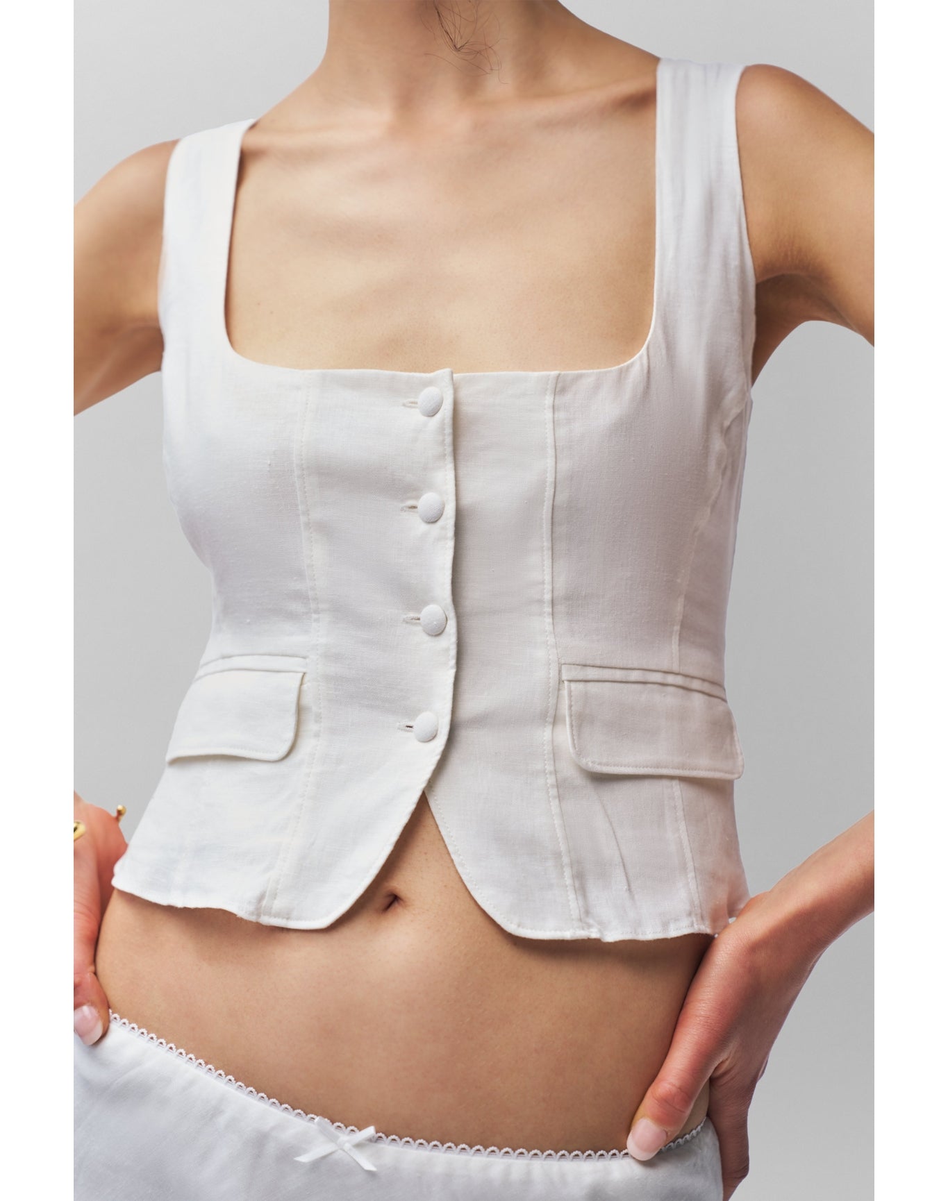 Adelina Top | White