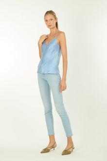 Adina Cami Top | Columbia Blue