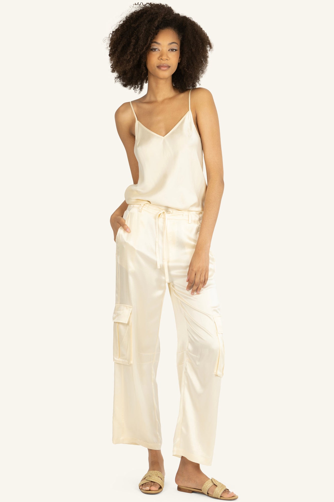 Adina Cami Top | Vintage Creme