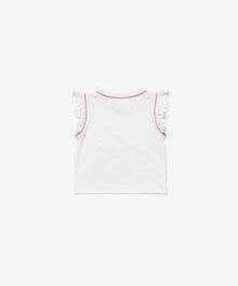 Girls | Adrian Baby Shirt | White/Pink