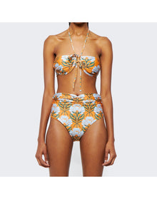 Agua by Agua Bendita | Women | Bronce Halter Bikini Top | Orange