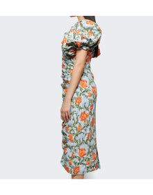 Agua by Agua Bendita | Women | Camelia Midi Dress | Blue