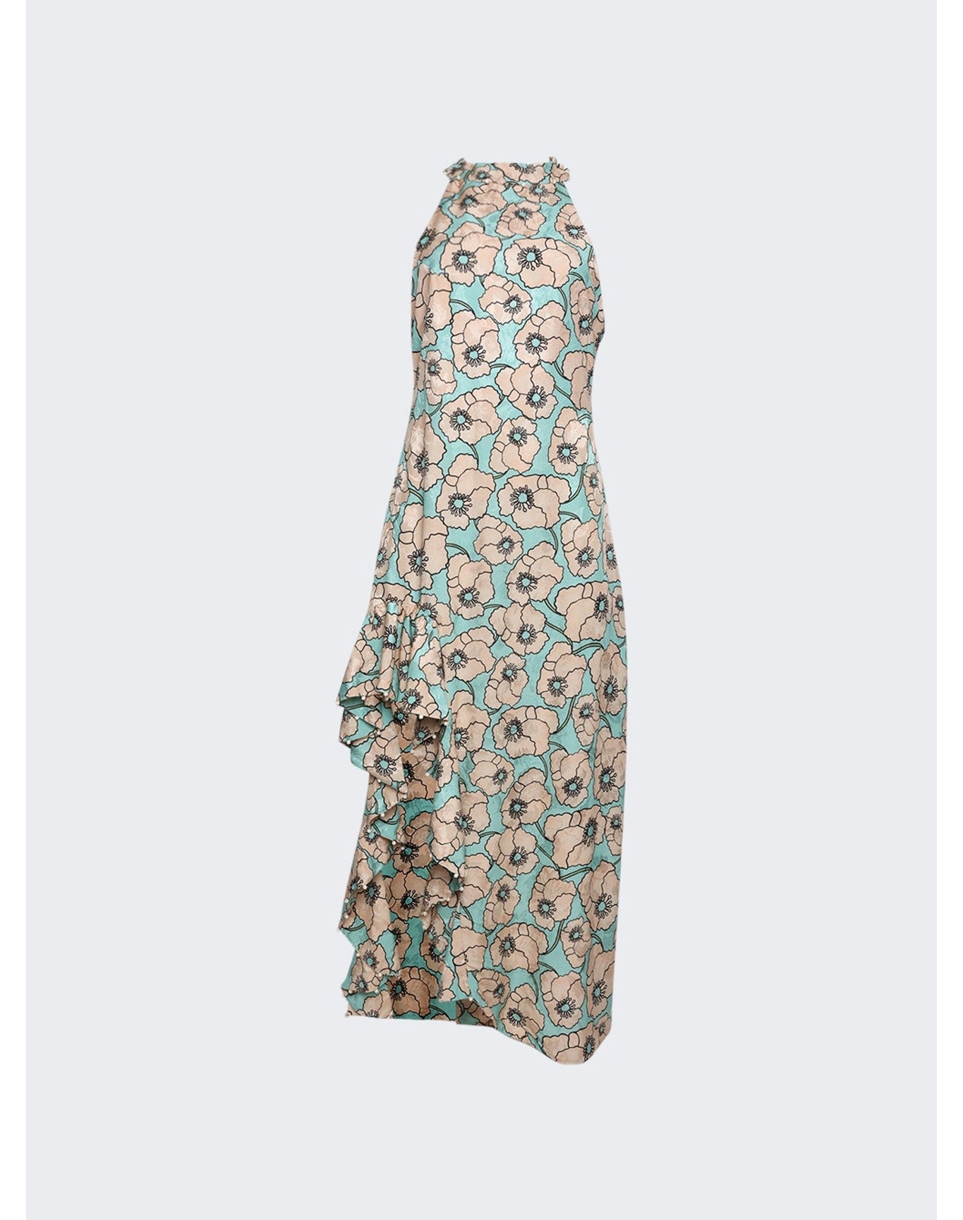 Agua by Agua Bendita | Women | Gerbera Linen Maxi Dress | Blue Floral