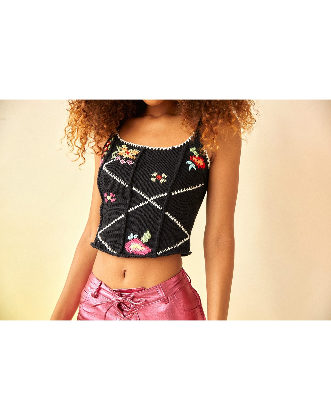 Aida Knitted Top | Black