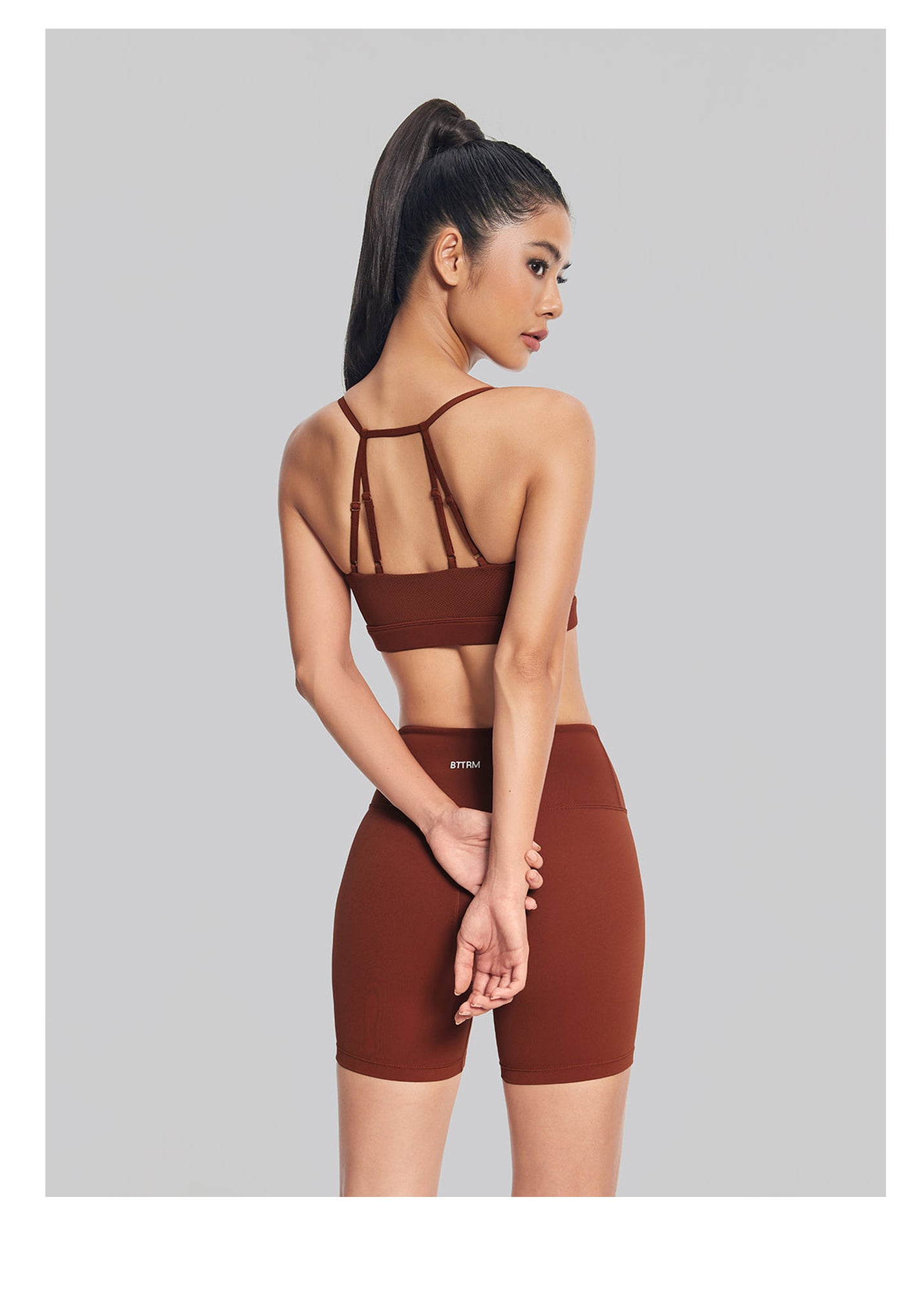 Airy Active Strap Top | Rust Brown