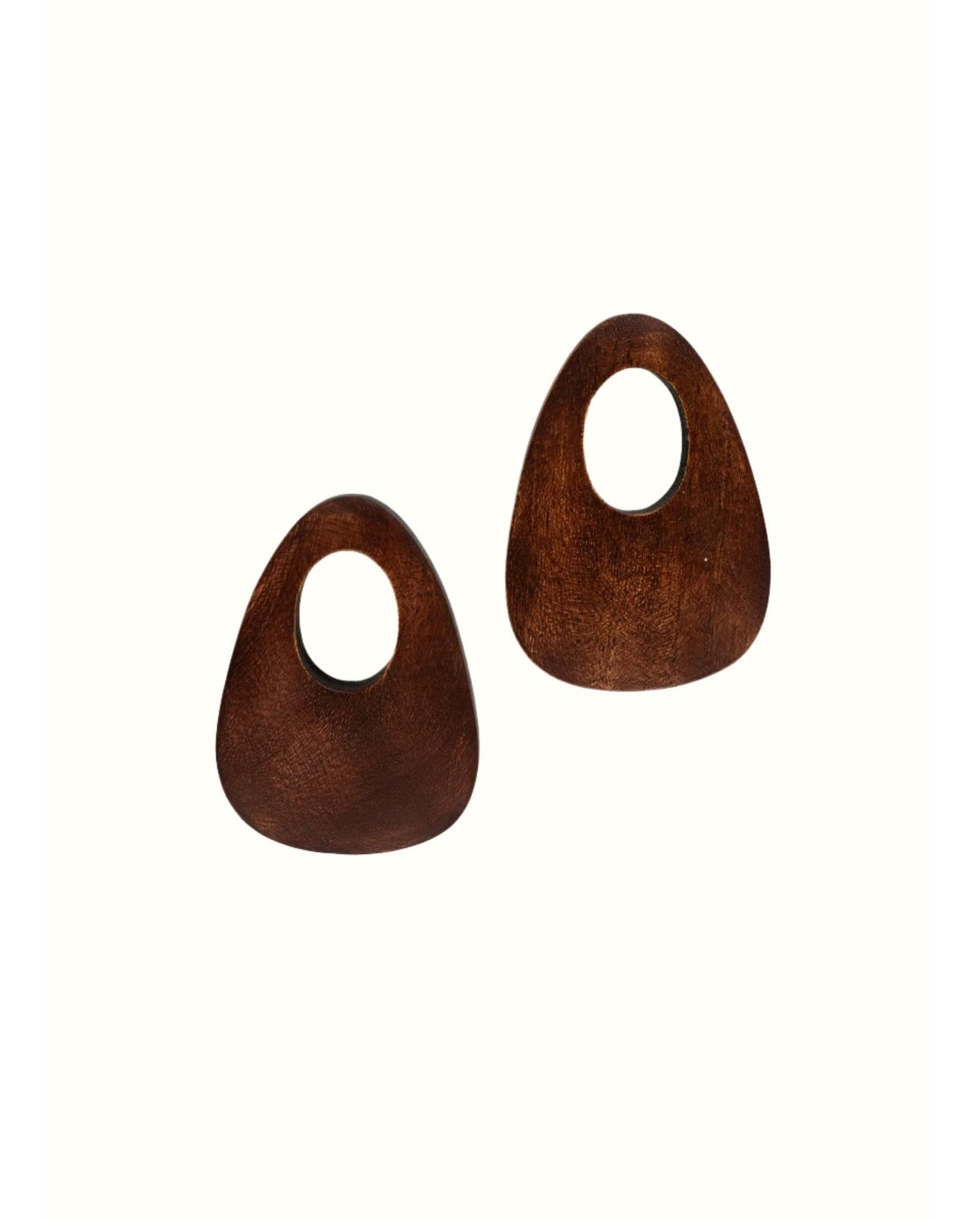 Aku Earrings | Wood