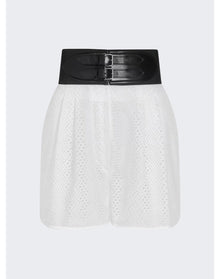 Alaïa | Women | Belted Short | White