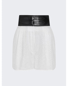 Alaïa | Women | Belted Short | White