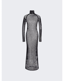 Alaïa | Women | Cage Knit Tube Dress | Black
