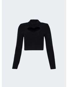 Alaïa | Women | Knit Heart Jumper | Black