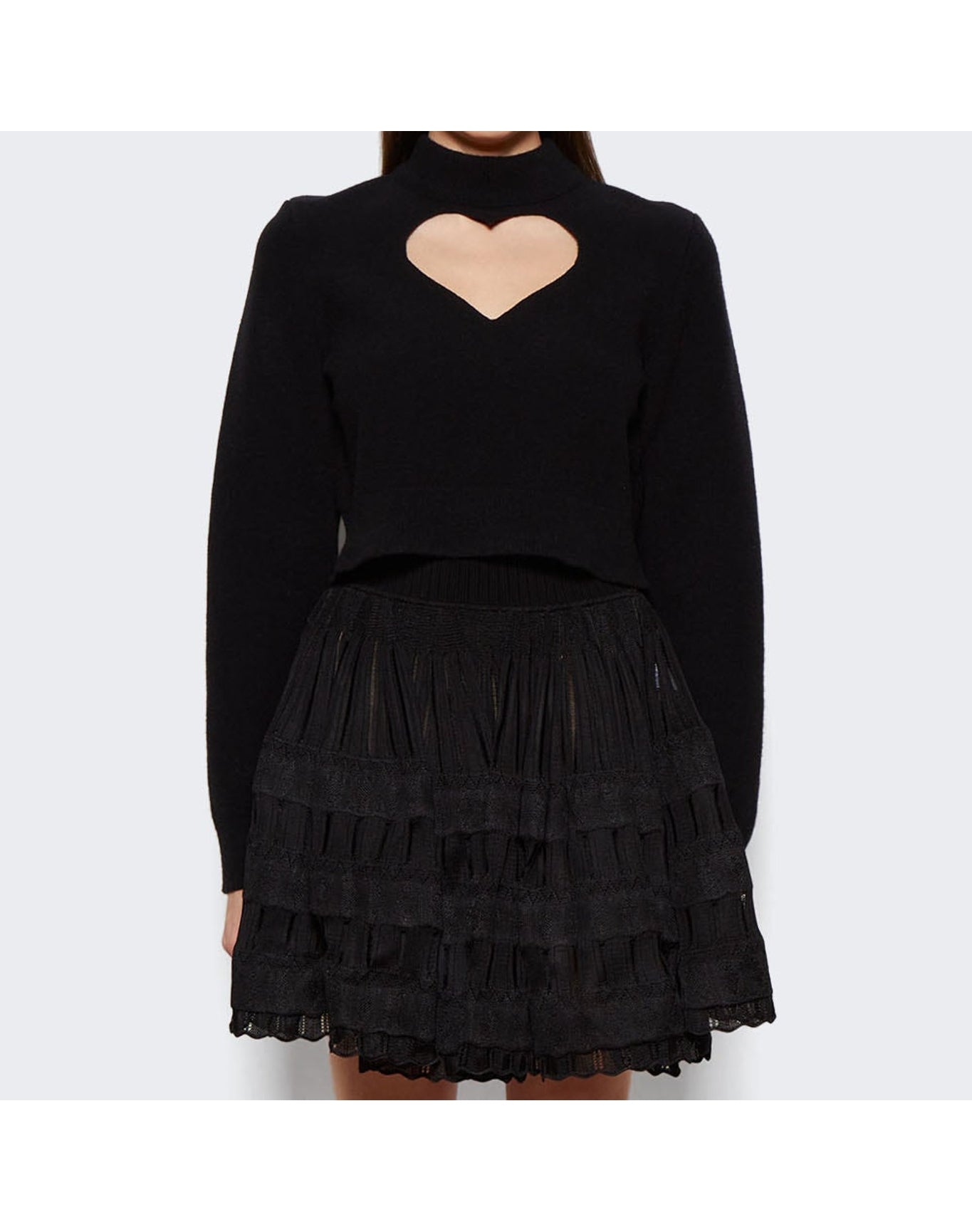 Alaïa | Women | Knit Heart Jumper | Black