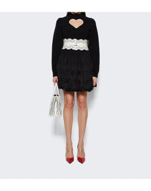 Alaïa | Women | Knit Heart Jumper | Black