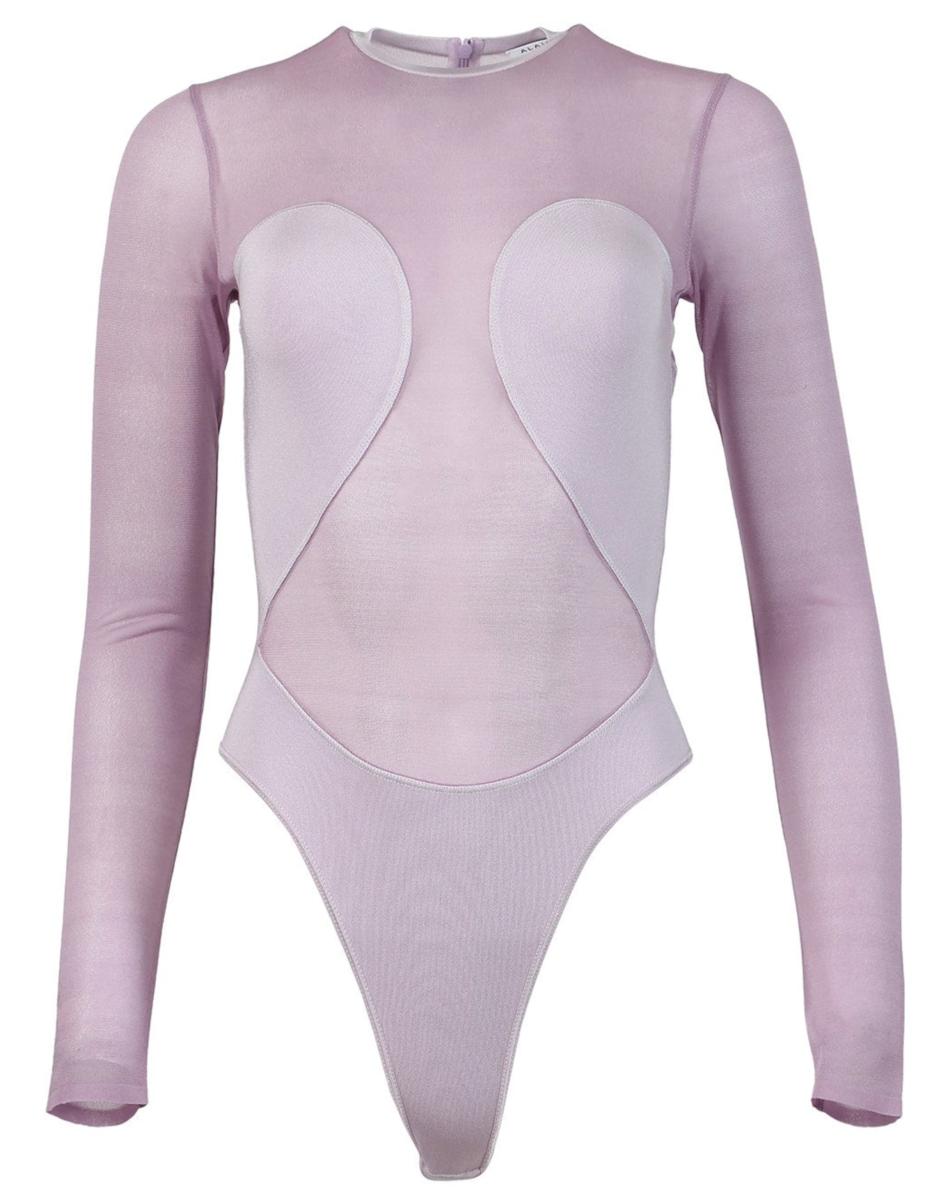 Alaïa | Women | Sheer Crepe Bodysuit | Parme Violet
