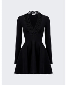 Alaïa | Women | Vienne Skater Mini Dress | Black