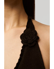 Alacant Knit Halter Top | Black