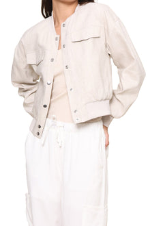 Central Park West | Lydia Bomber Jacket Beige