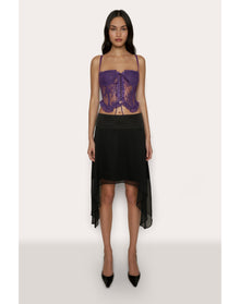 Aleia Ruffle Corset | Amethyst