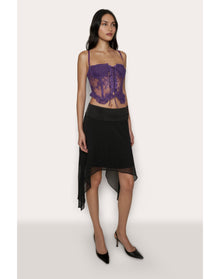 Aleia Ruffle Corset | Amethyst