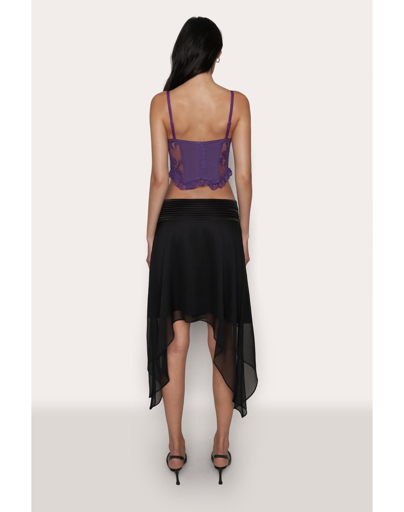Aleia Ruffle Corset | Amethyst