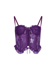 Aleia Ruffle Corset | Amethyst