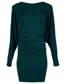 Alexandre Vauthier | Women | Draped Lurex Mini Dress | Green