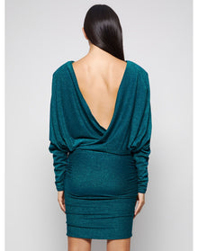Alexandre Vauthier | Women | Draped Lurex Mini Dress | Green