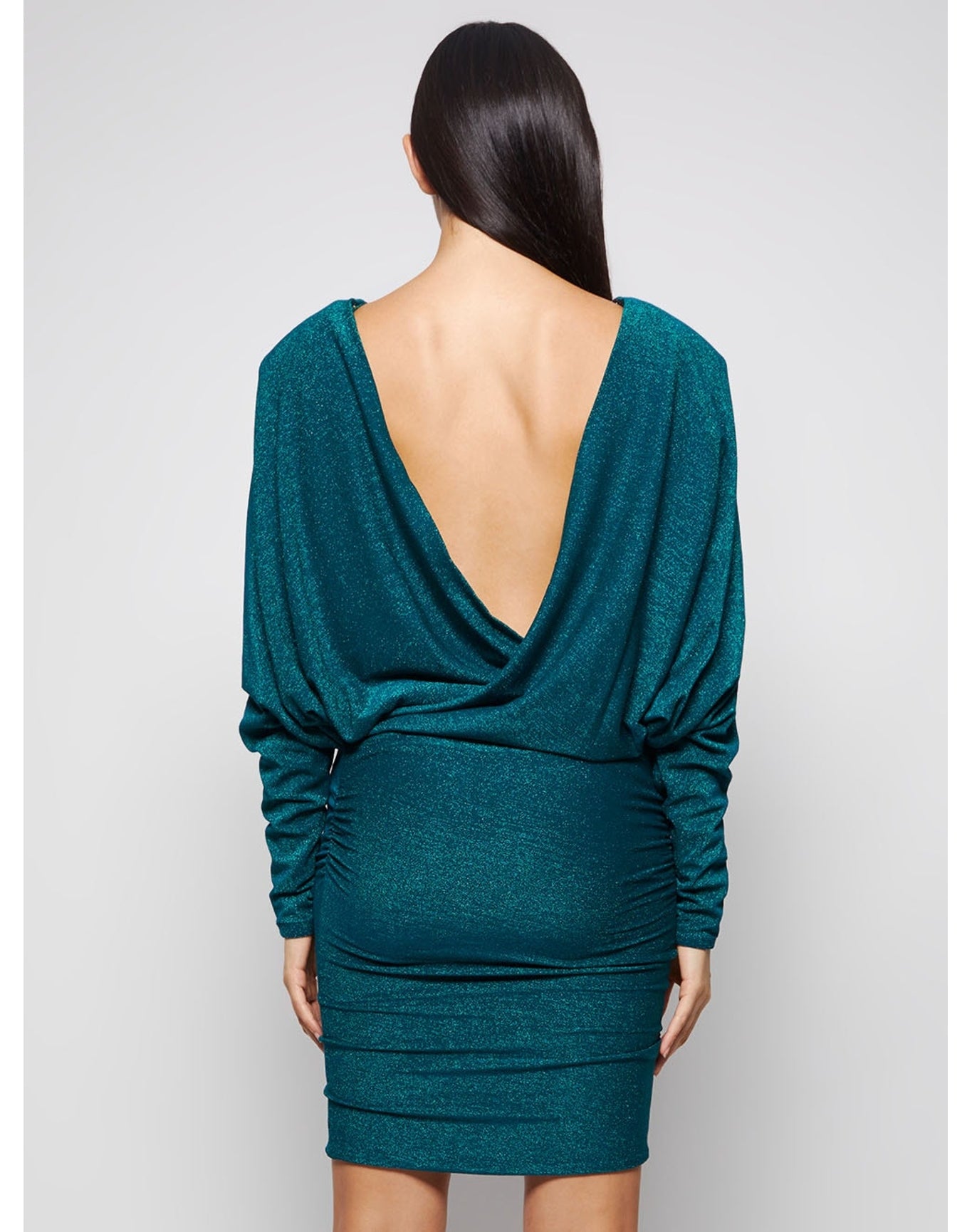 Alexandre Vauthier | Women | Draped Lurex Mini Dress | Green