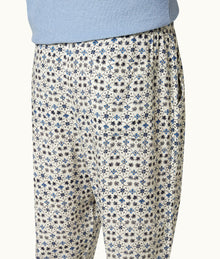 Alfred Fiore Print Relaxed Fit Lounge Trousers | Cashew