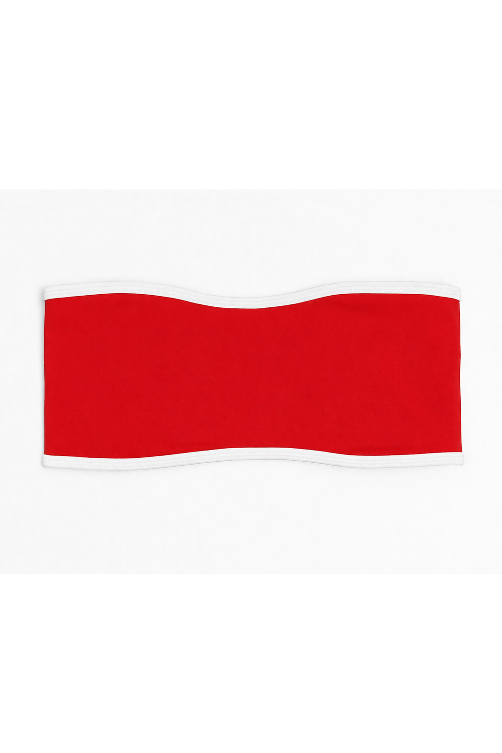 All Around Bandeau | Red w White Contrast