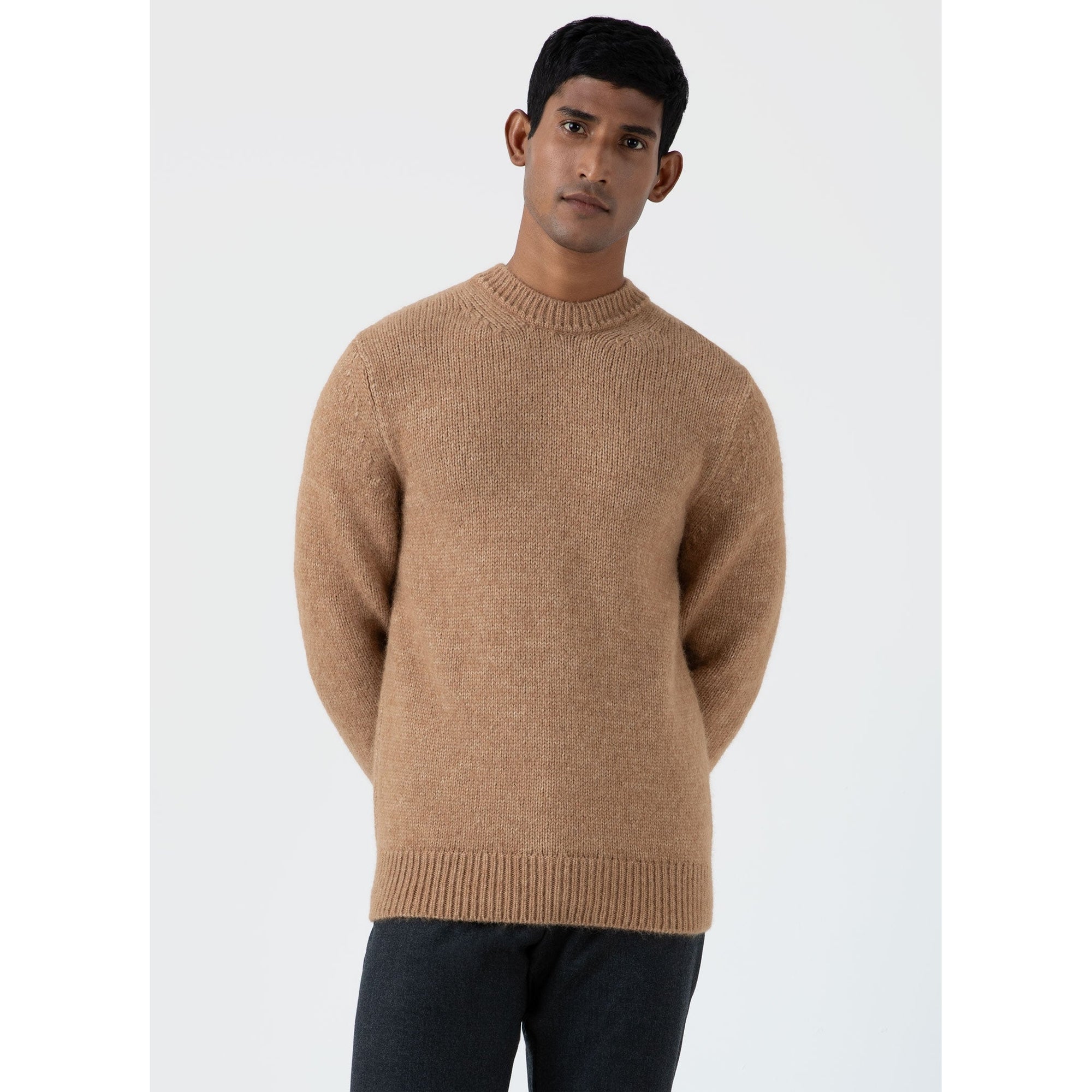 Alpaca Wool Jumper | Men | Light Camel