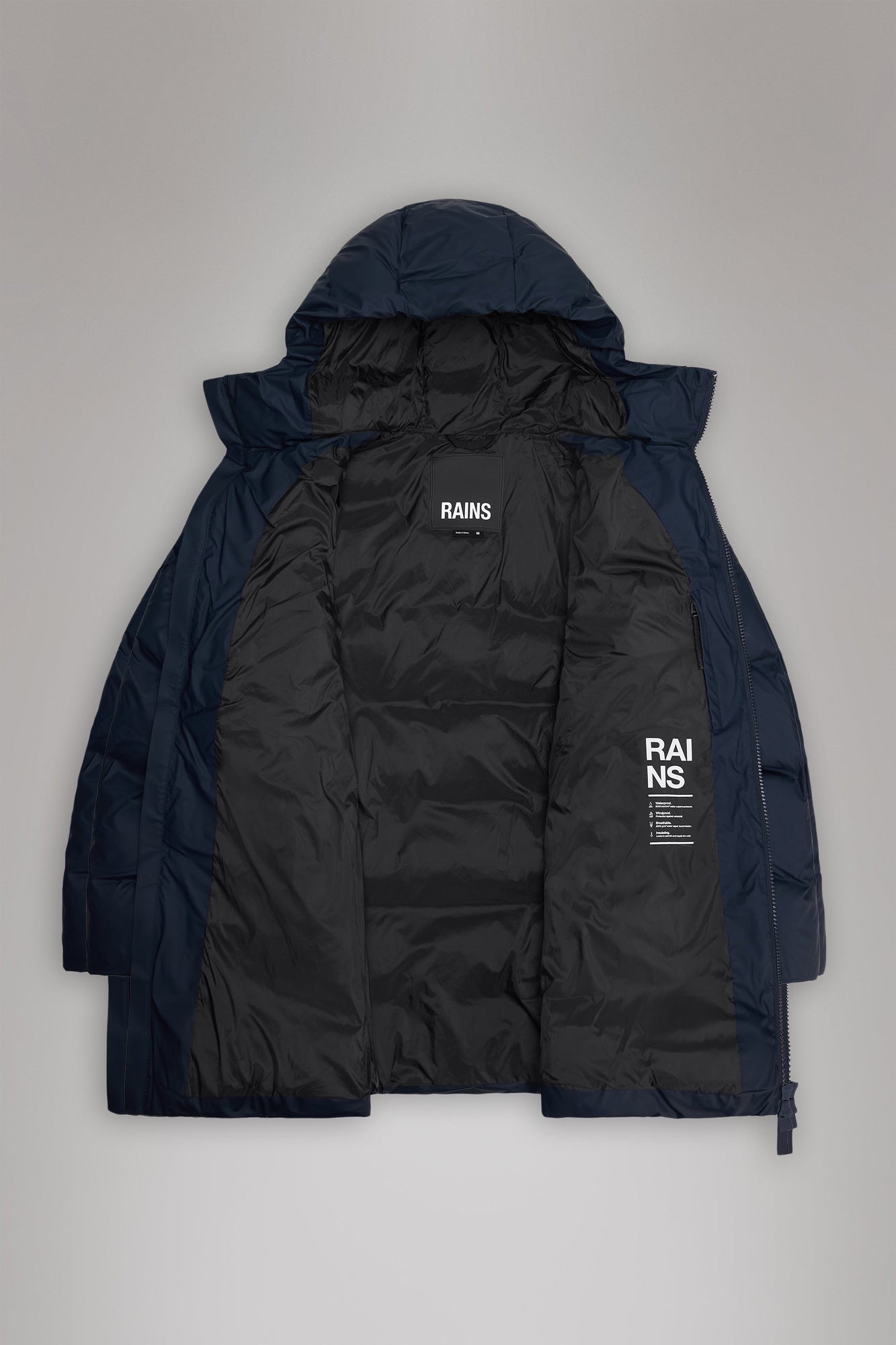 Alta Long Puffer Cargo Jacket | Black