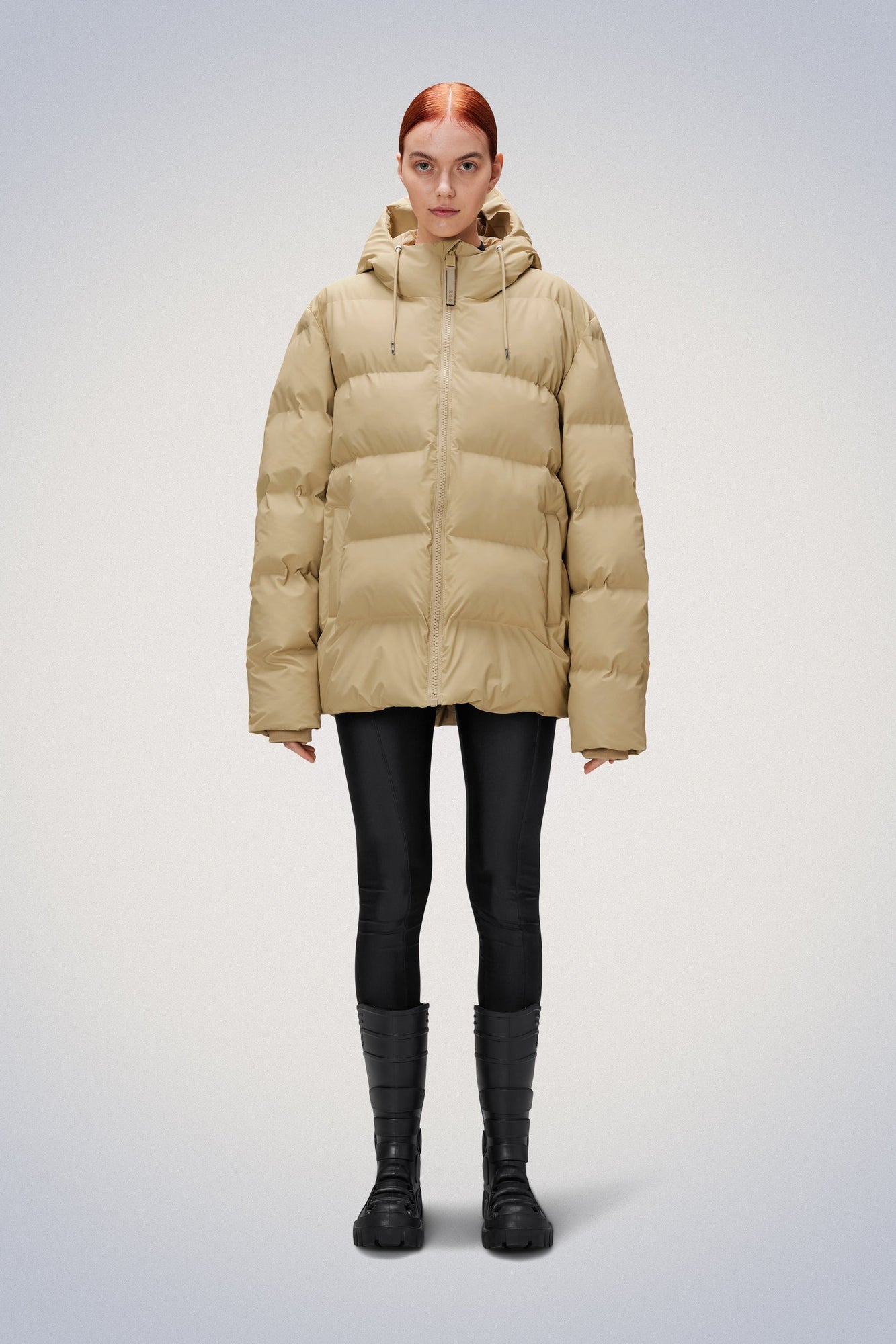 Rains Alta Puffer Jacket Jackets 24 Sand