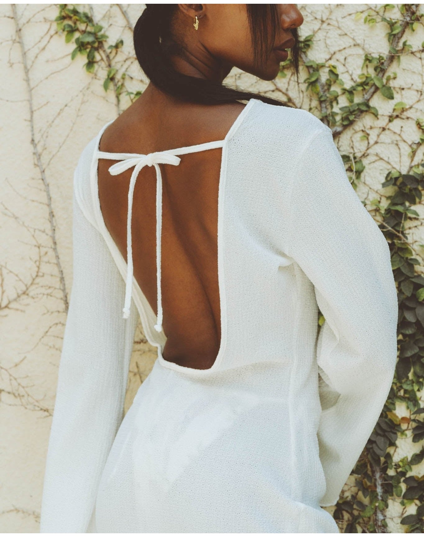 Amelia Off-White Long Dress | White