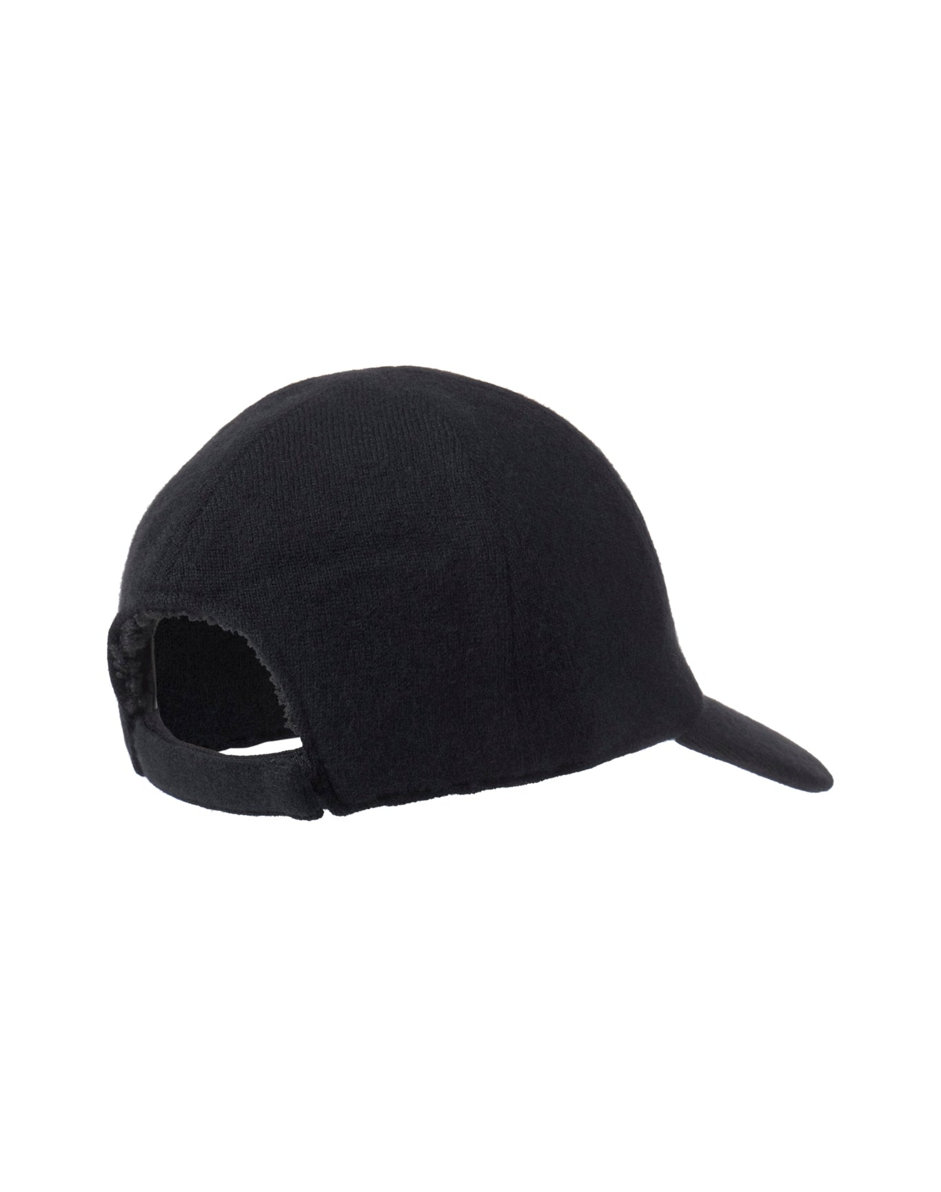 Amicale Cashmere | Women | Cashmere Blend Knit Baseball Cap | Black