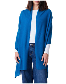 Amicale Cashmere | Women | Cashmere Jersey Travel Wrap | Seabird