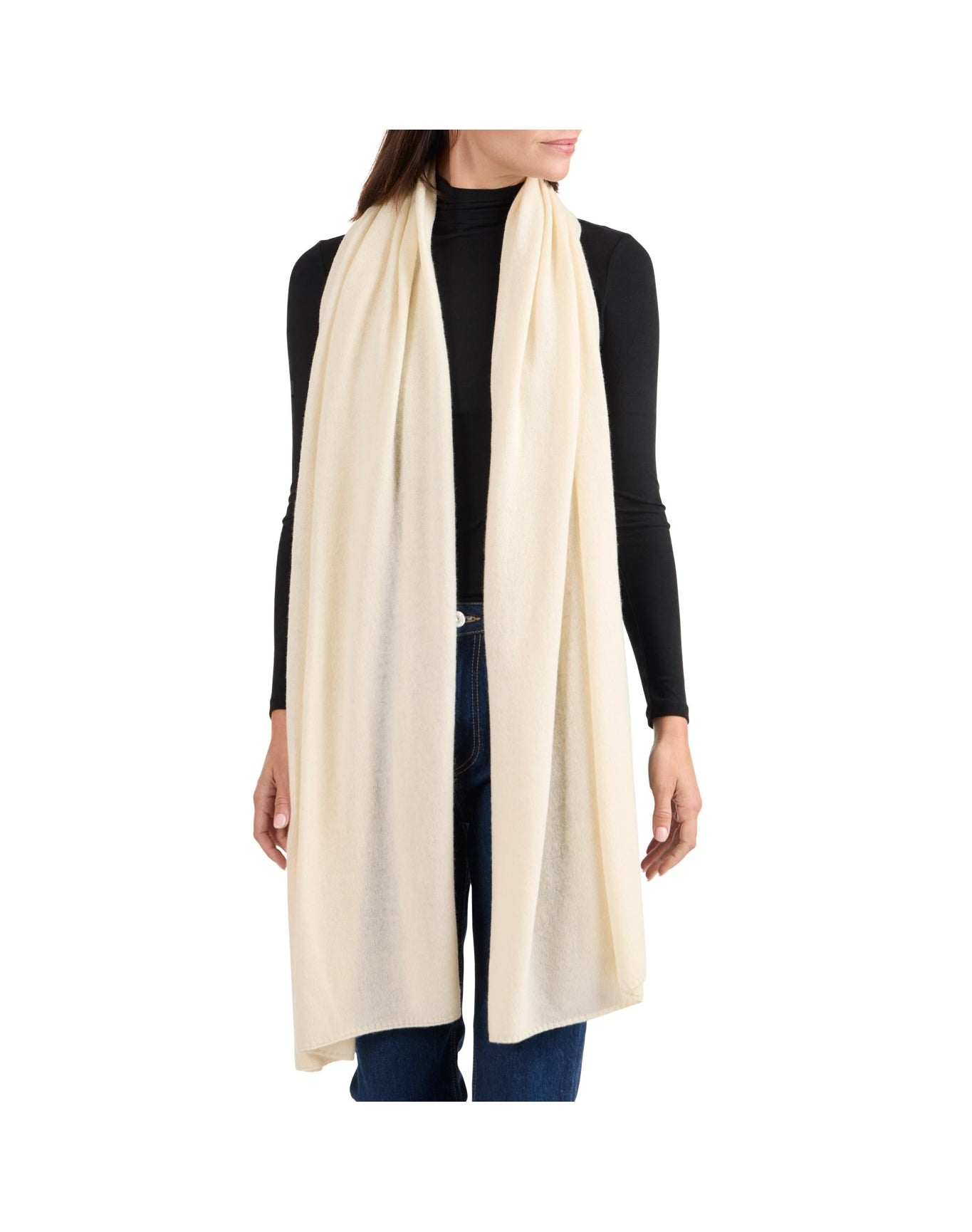 Amicale Cashmere | Women | Wrap | Ivory V1