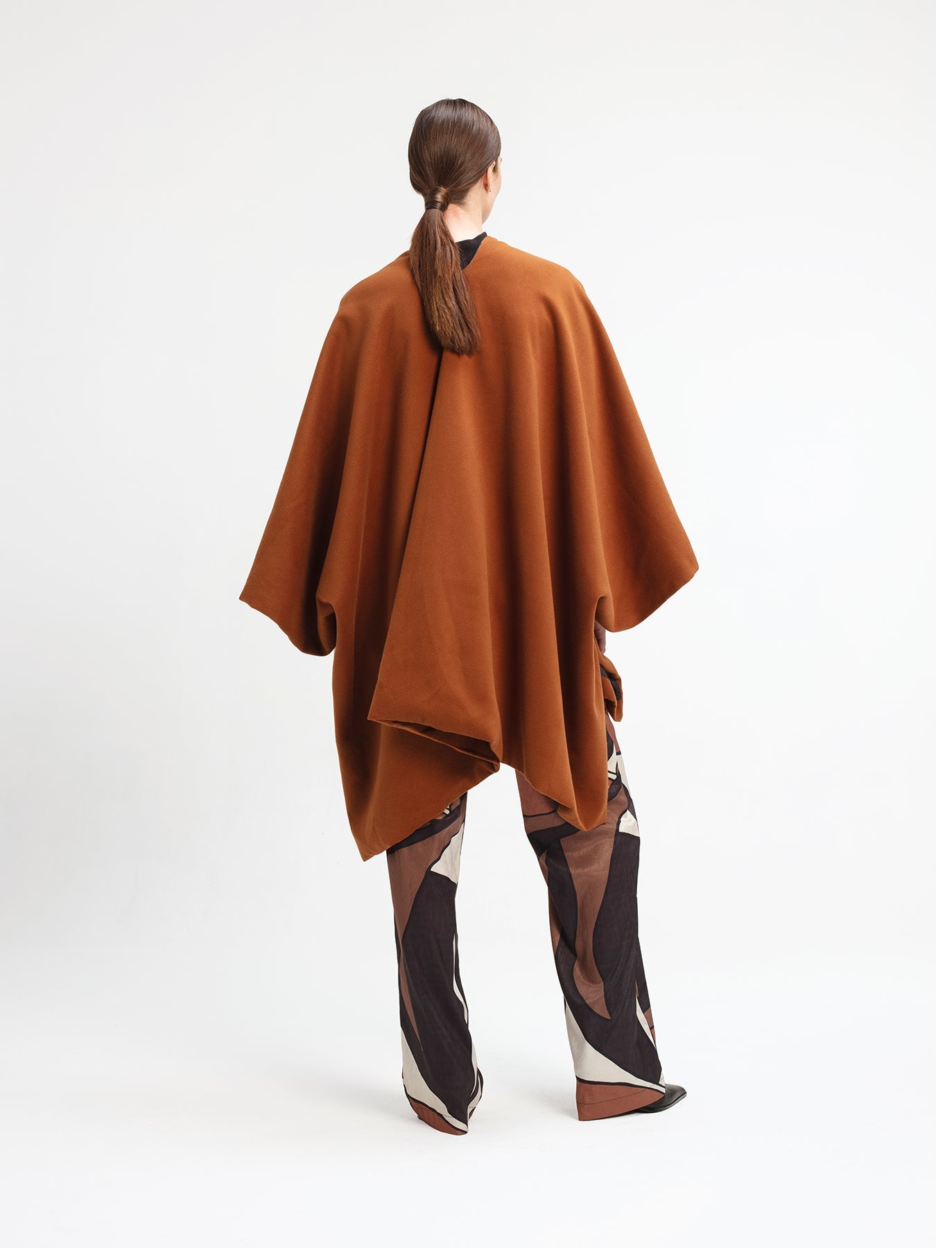 Amy Reversible Poncho | Chiado Rust