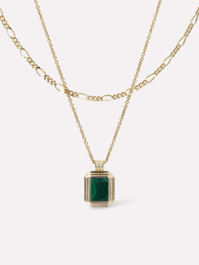 Ana Luisa Jewelry Chain Necklaces Layered Necklace Set Temple Green Gold