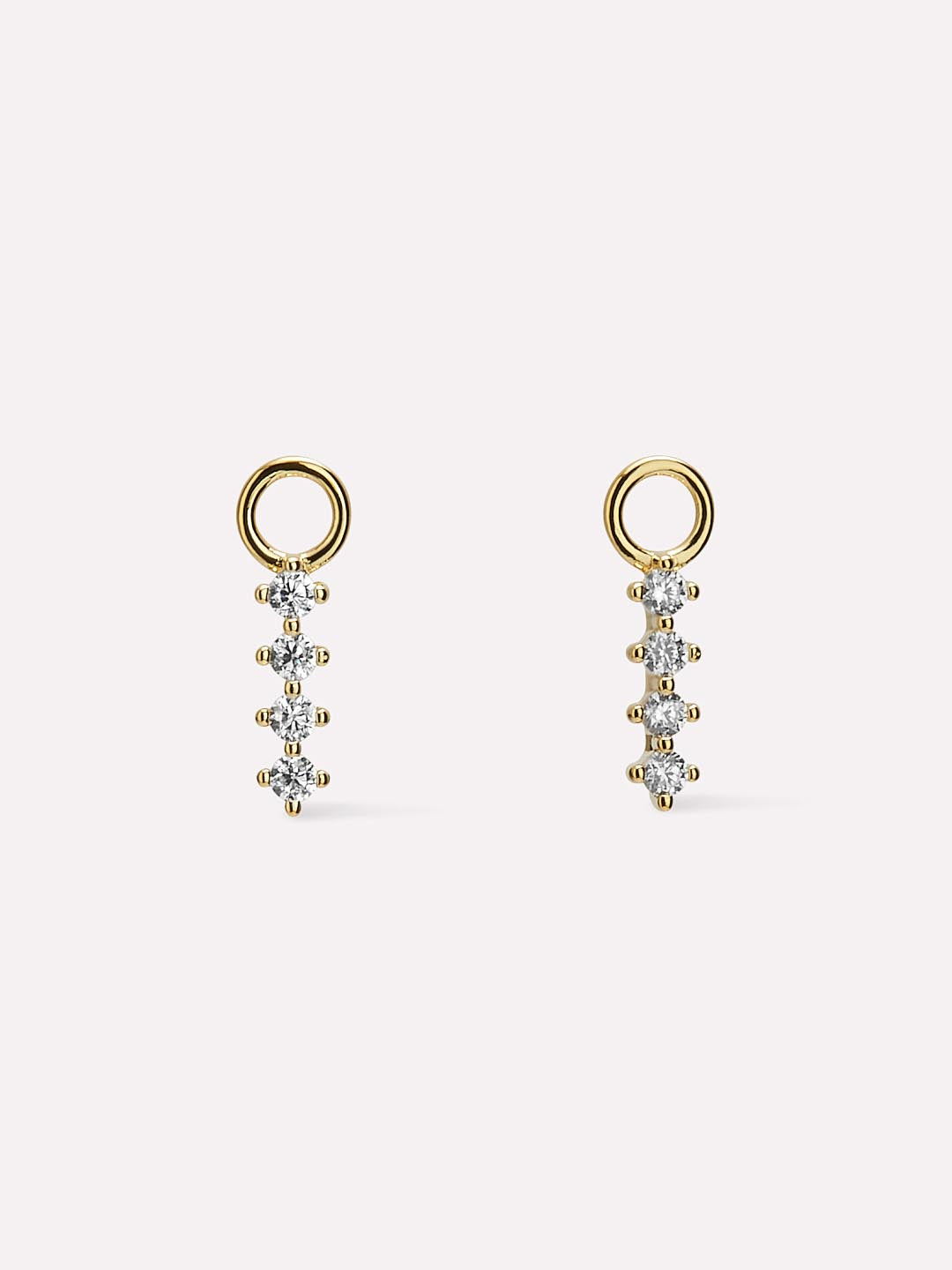 Ana Luisa Jewelry Charms Earring Charms Pave Bar Charms Gold