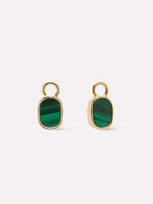 Ana Luisa Jewelry Earring Charms Malachite Charms Gold