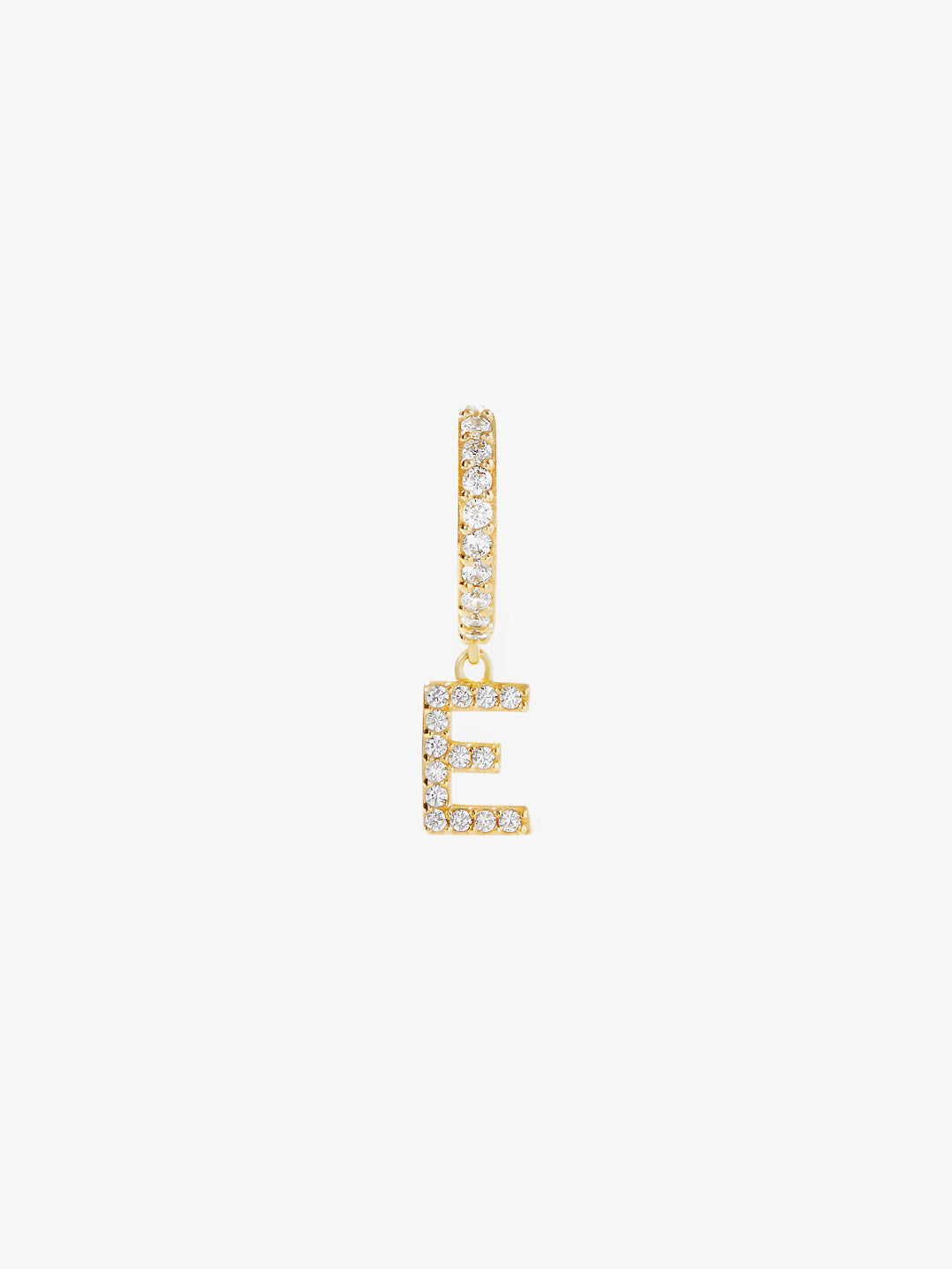 Ana Luisa Jewelry Earring Small Hoops Letter Hoop Earring Single Letter E Huggie Silver