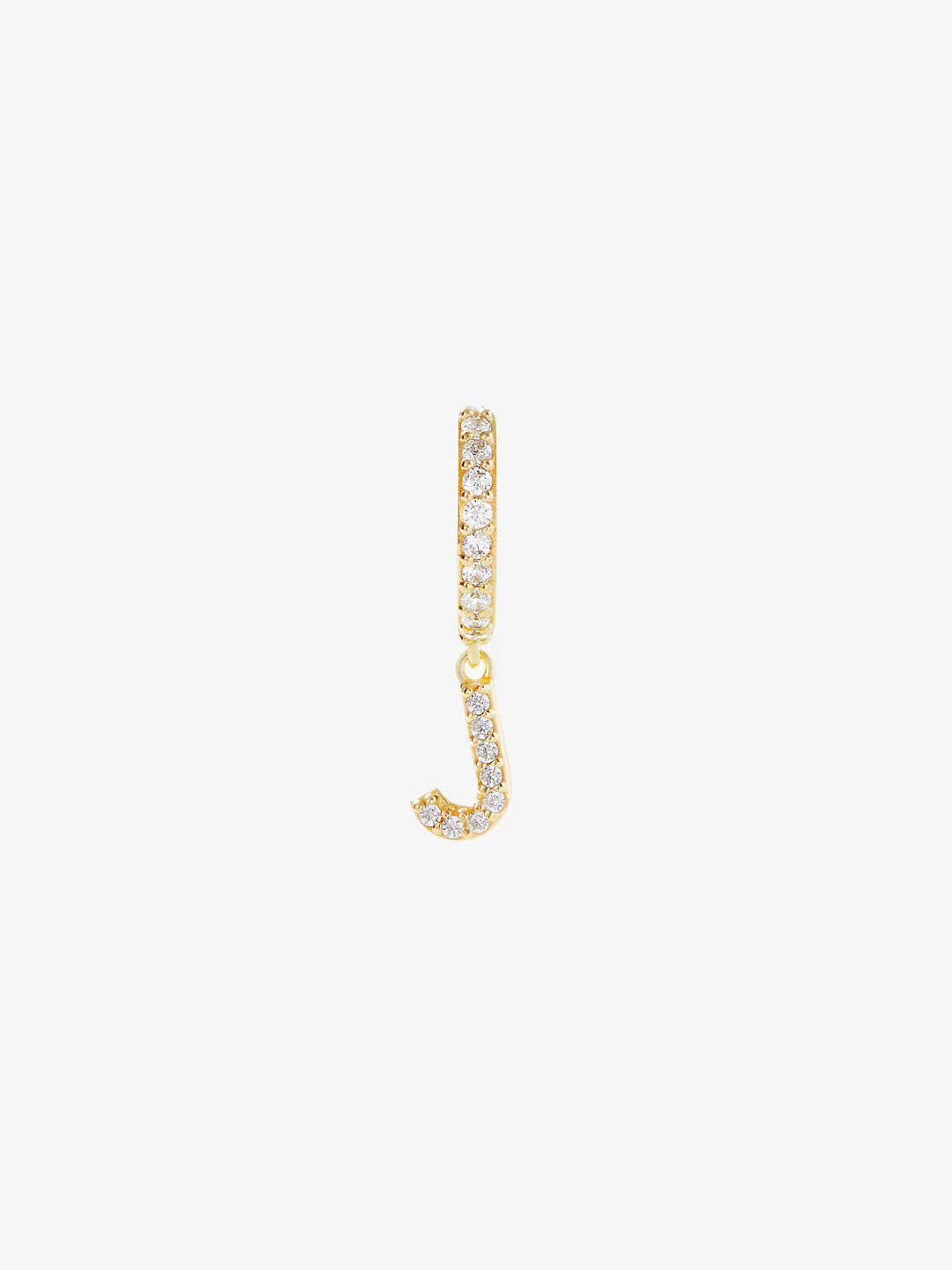 Ana Luisa Jewelry Earring Small Hoops Letter Hoop Earring Single Letter J Huggie Silver