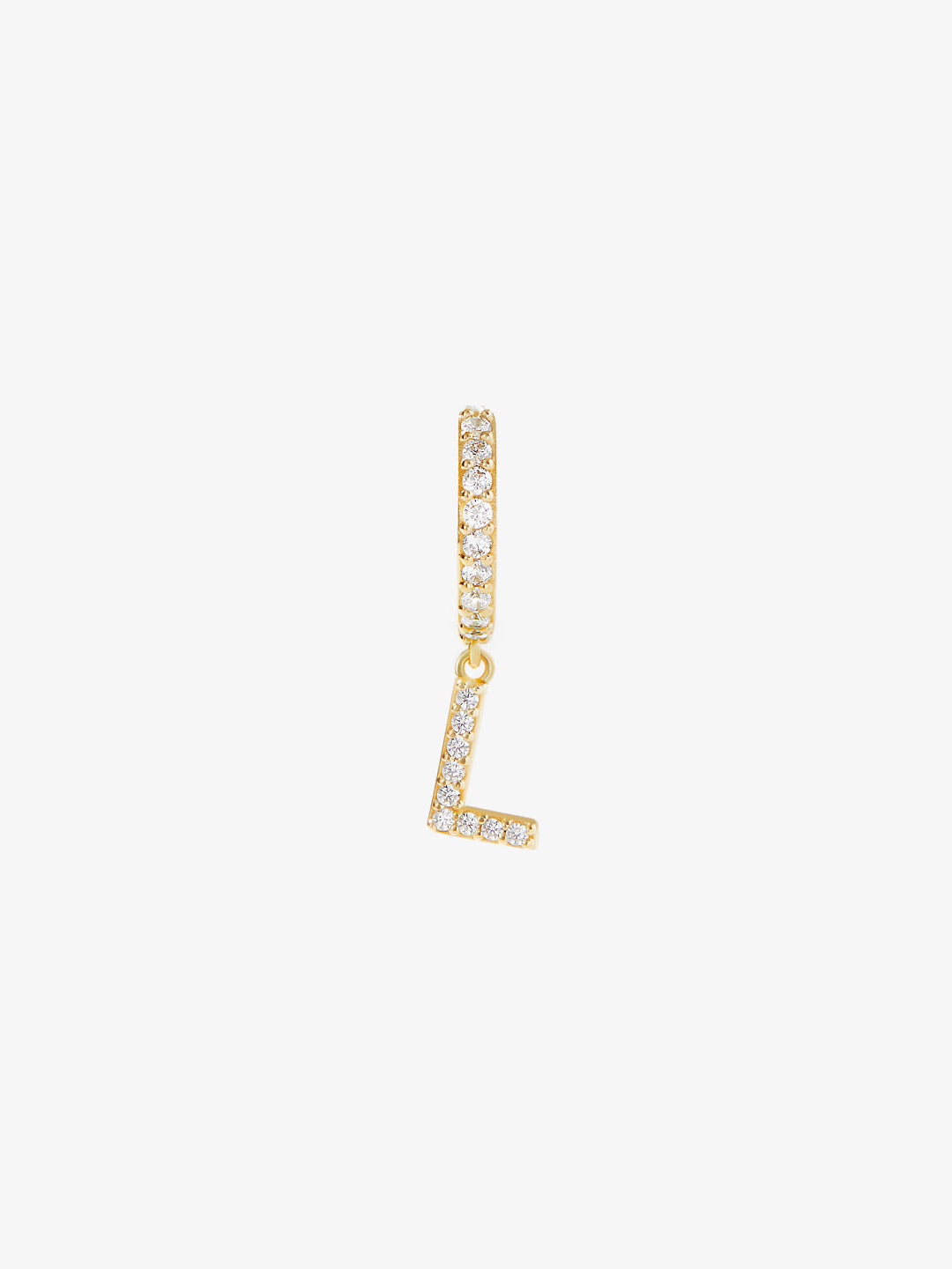 Ana Luisa Jewelry Earring Small Hoops Letter Hoop Earring Single Letter L Huggie Silver