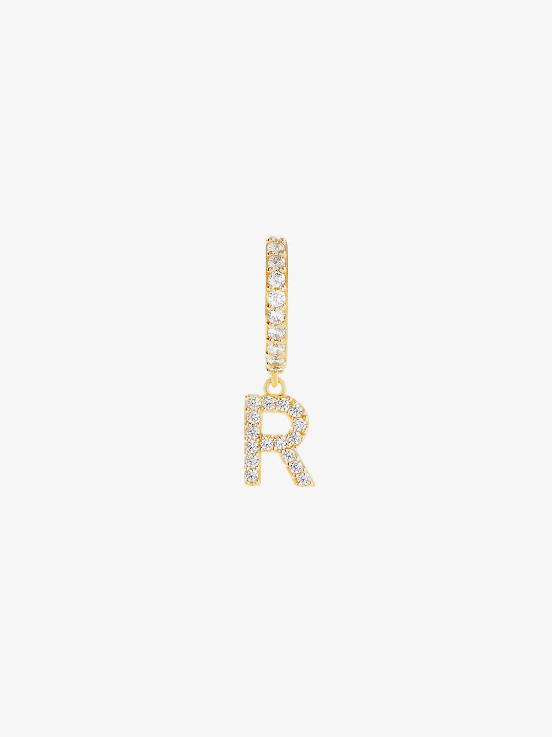 Ana Luisa Jewelry Earring Small Hoops Letter Hoop Earring Single Letter R Huggie Silver