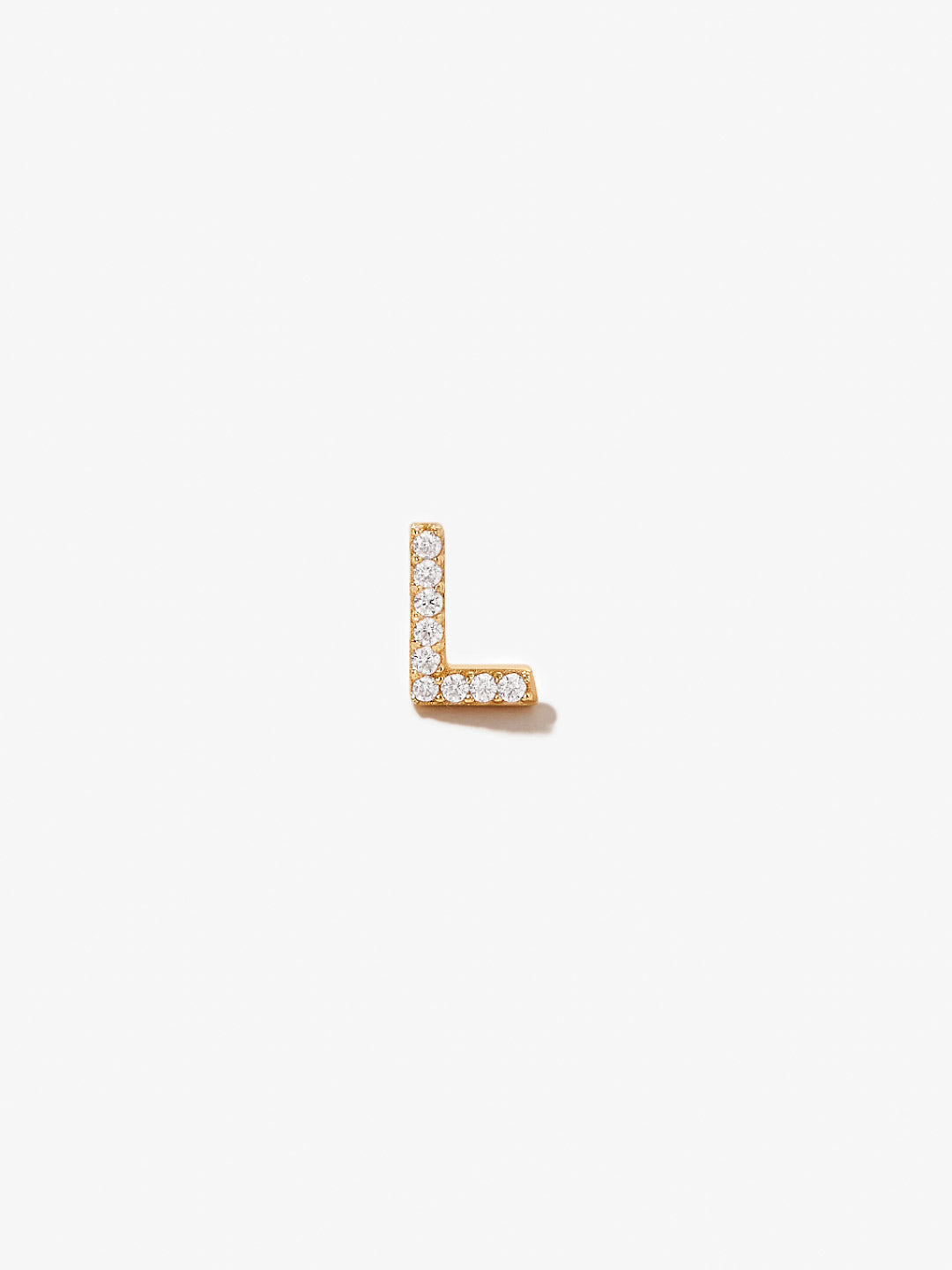 Ana Luisa Jewelry Earring Stud Letter Earring Single Letter Stud Silver - Letter L