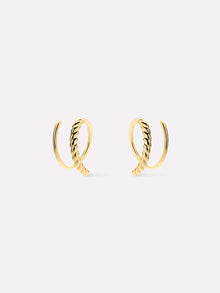 Ana Luisa Jewelry Earrings Hoop Earrings Double Hoop Earrings Harley Twist Gold