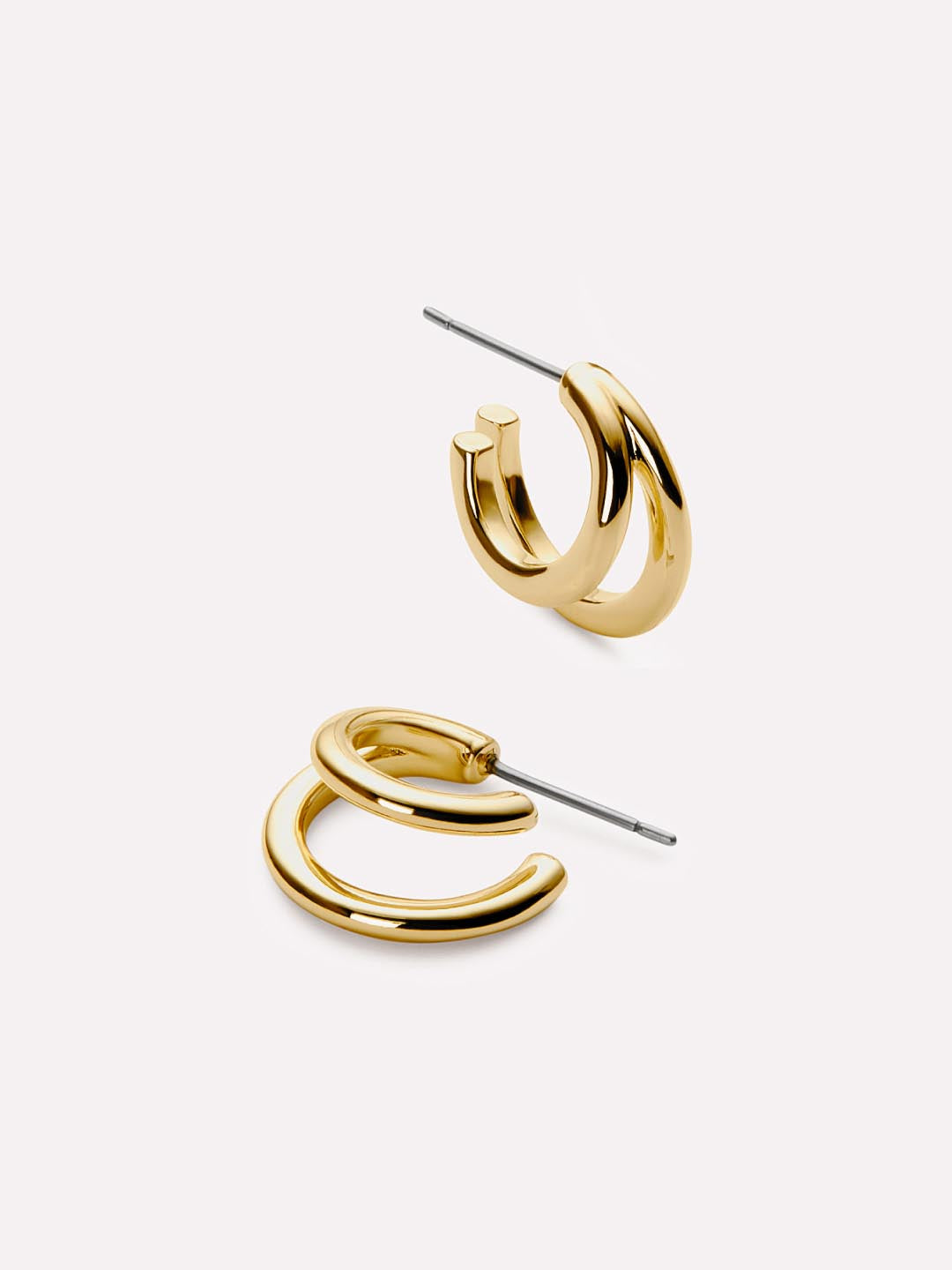 Ana Luisa Jewelry Earrings Hoop Earrings Double Hoop Earrings Scarlett Gold