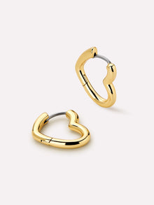 Daryl Heart Earrings | 14K Gold on Brass