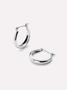 Ana Luisa Jewelry Earrings Medium Hoops Endless Gold Hoop Earrings Venus Silver Rhodium