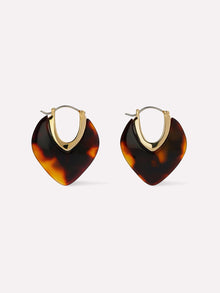 Ana Luisa Jewelry Earring Medium Hoops Statement Earrings Spencer Dark Tortoise Gold